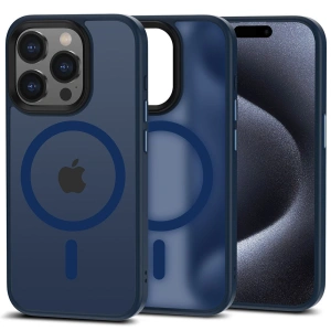 Buy Tech-Protect Magmat Magsafe iPhone 15 Pro Max Matte Navy - THP2425 - {ean13} - Home Screen Store Europe