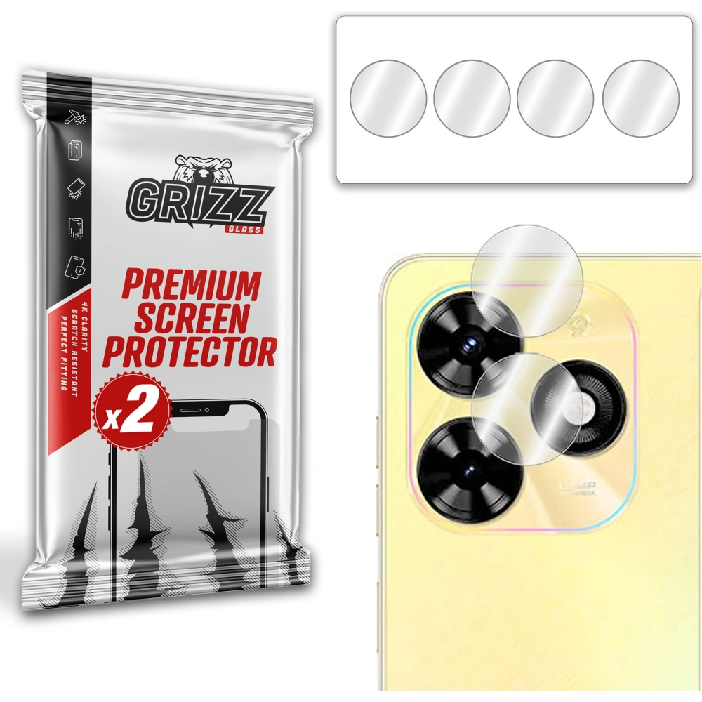 Szkło na aparat GrizzGlass HybridGlass Camera do Tecno Pop 8