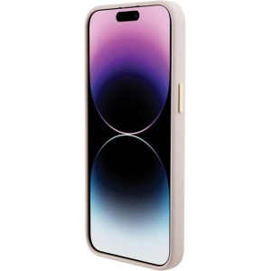 Etui Guess GUHCP15LM4DGPP iPhone 15 Pro jasnoróżowy/pink hardcase Silicone Logo Strass 4G
