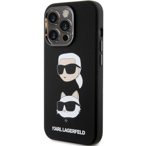 Etui Karl Lagerfeld KLHCP15LSDHKCNK iPhone 15 Pro czarny/black Silicone Etui Karl&Choupette Head
