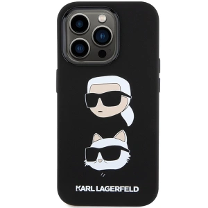 Etui Karl Lagerfeld KLHCP15LSDHKCNK iPhone 15 Pro czarny/black Silicone Etui Karl&Choupette Head