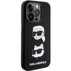 Etui Karl Lagerfeld KLHCP15LSDHKCNK iPhone 15 Pro czarny/black Silicone Etui Karl&Choupette Head