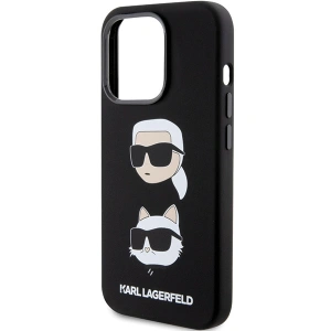 Etui Karl Lagerfeld KLHCP15LSDHKCNK iPhone 15 Pro czarny/black Silicone Etui Karl&Choupette Head