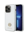 Guess Carcasă GUHCP15LPS4DGPS iPhone 15 Pro argintiu/argintiu carcasă tare Strass Metal Logo