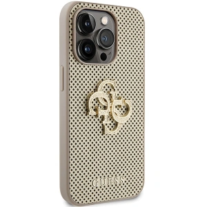 Etui Guess GUHCP15LPSP4LGD iPhone 15 Pro złoty/gold hardcase Perforated 4G Glitter