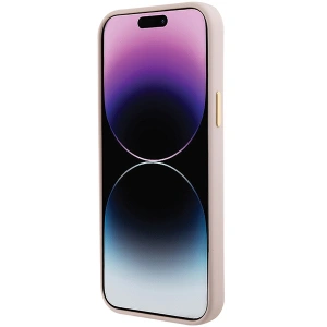 Etui Guess GUHCP15M4DGPP iPhone 15 Plus jasnoróżowy/pink hardcase Silicone Logo Strass 4G
