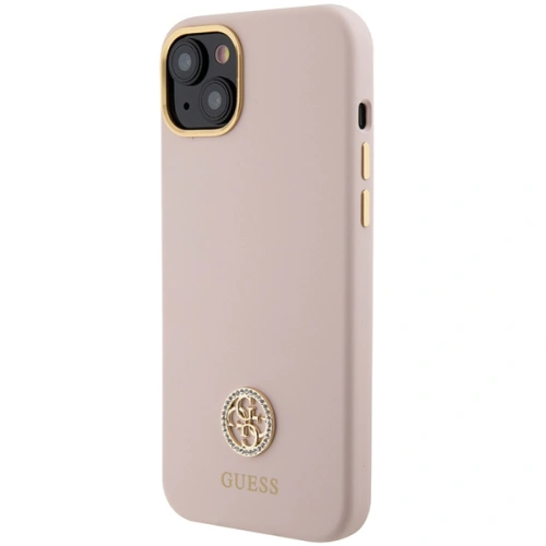 Kup Guess Carcasă GUHCP15SM4DGPP iPhone 15 roz deschis / roz hardcase Silicone Logo Strass 4G - GUE3017 - {ean13} - Sklep Home Screen