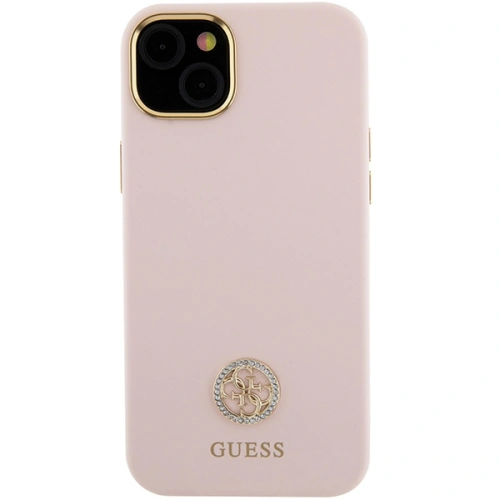 Kup Guess Carcasă GUHCP15SM4DGPP iPhone 15 roz deschis / roz hardcase Silicone Logo Strass 4G - GUE3017 - {ean13} - Sklep Home Screen