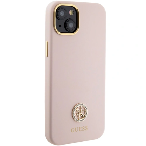 Kup Guess Carcasă GUHCP15SM4DGPP iPhone 15 roz deschis / roz hardcase Silicone Logo Strass 4G - GUE3017 - {ean13} - Sklep Home Screen