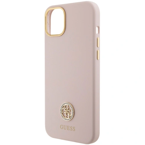 Kup Guess Carcasă GUHCP15SM4DGPP iPhone 15 roz deschis / roz hardcase Silicone Logo Strass 4G - GUE3017 - {ean13} - Sklep Home Screen
