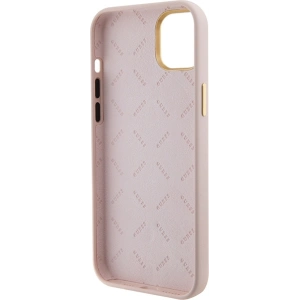 Etui Guess GUHCP15SM4DGPP iPhone 15 jasnoróżowy/pink hardcase Silicone Logo Strass 4G