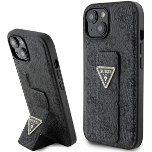 Etui Guess GUHCP15SPGS4TDK iPhone 15 czarny/black hardcase Grip Stand 4G Triangle Strass