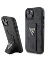 Guess Caz GUHCP15SPGS4TDK iPhone 15 negru/negru hardcase Grip Stand 4G Triangle Strass
