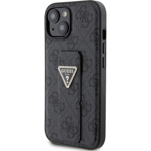 Etui Guess GUHCP15SPGS4TDK iPhone 15 czarny/black hardcase Grip Stand 4G Triangle Strass