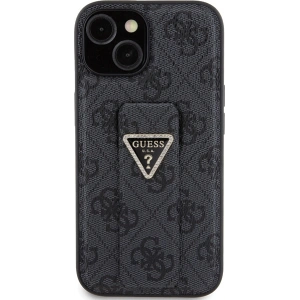 Etui Guess GUHCP15SPGS4TDK iPhone 15 czarny/black hardcase Grip Stand 4G Triangle Strass