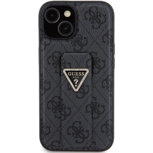 Kup Etui Guess GUHCP15SPGS4TDK iPhone 15 fekete/black hardcase Grip Stand 4G Triangle Strass - GUE3018 - {ean13} - Sklep Home Screen