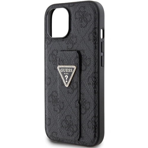 Kup Etui Guess GUHCP15SPGS4TDK iPhone 15 fekete/black hardcase Grip Stand 4G Triangle Strass - GUE3018 - {ean13} - Sklep Home Screen