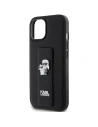 Kup Case Karl Lagerfeld KLHCP15MGSAKCPK iPhone 15 Plus schwarz/black hardcase Gripstand Saffiano Case Karl&Choupette Pins - KLD1792 - {ean13} - Sklep Home Screen