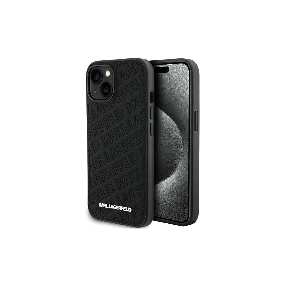 Etui Karl Lagerfeld KLHCP15MPQKPMK iPhone 15 Plus czarny/black hardcase Quilted K Pattern