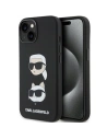 Etui Karl Lagerfeld KLHCP15MSDHKCNK iPhone 15 Plus czarny/black Silicone Etui Karl&Choupette Head