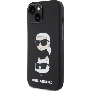 Etui Karl Lagerfeld KLHCP15MSDHKCNK iPhone 15 Plus czarny/black Silicone Etui Karl&Choupette Head