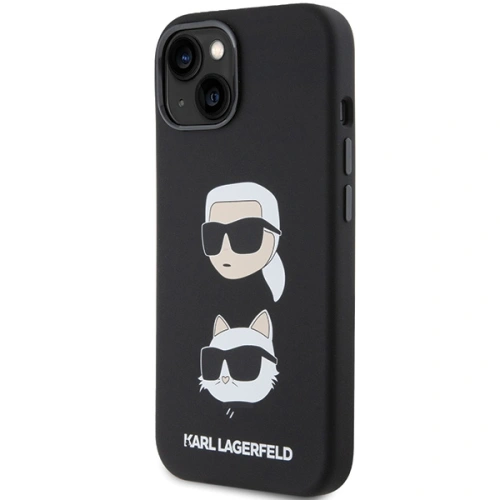 Kup Etui Karl Lagerfeld KLHCP15MSDHKCNK iPhone 15 Plus czarny/black Silicone Etui Karl&Choupette Head - KLD1795 - {ean13} - Sklep Home Screen
