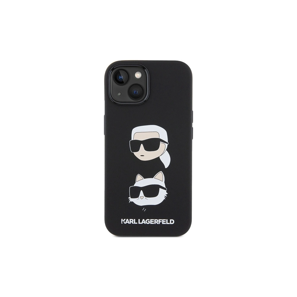 Etui Karl Lagerfeld KLHCP15MSDHKCNK iPhone 15 Plus czarny/black Silicone Etui Karl&Choupette Head