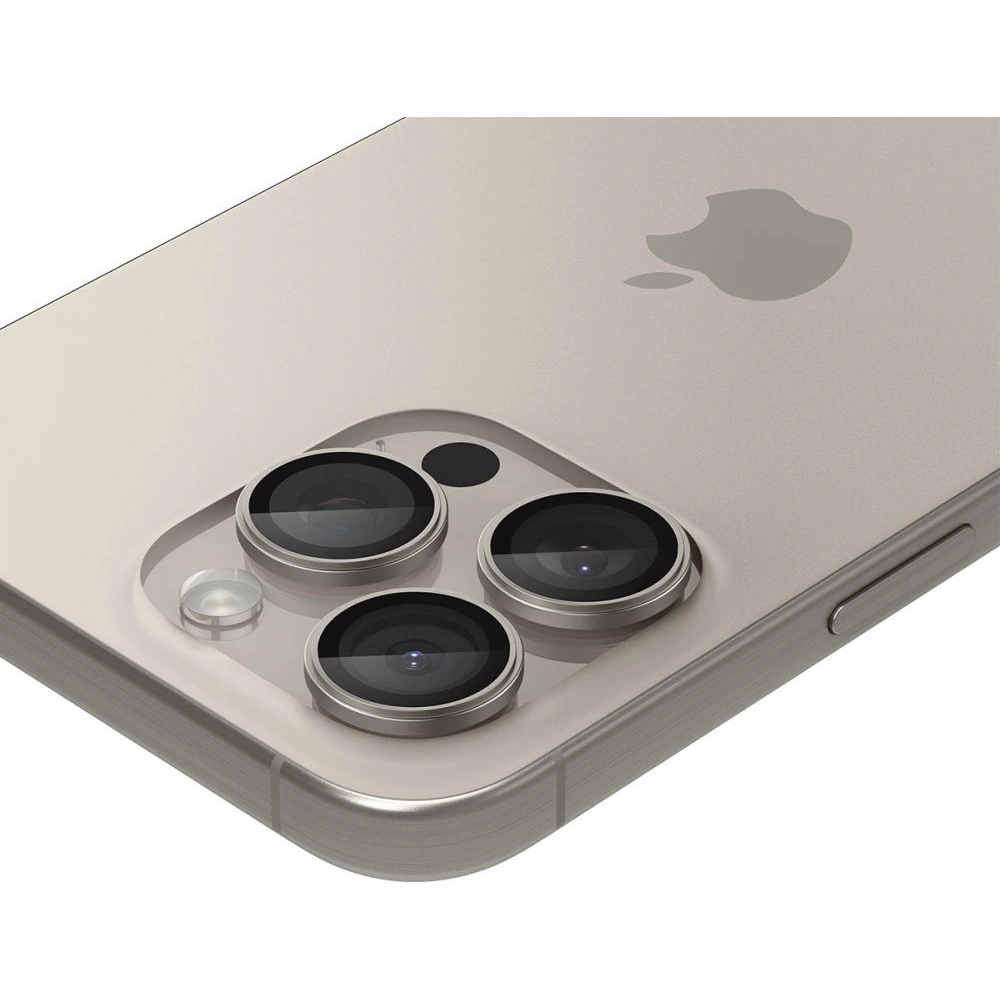 Osłona Aparatu Spigen Optik.tr EZ Fit Camera Protector 2-pack iPhone 14 Pro / Pro Max / 15 Pro / Pro Max Natural Titanium