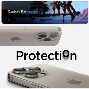 Kup Oslnění aparátu Spigen Optik.tr EZ Fit Camera Protector 2-pack iPhone 14 Pro / Pro Max / 15 Pro / Pro Max Přírodní titan - SPN3201 - {ean13} - Sklep Home Screen