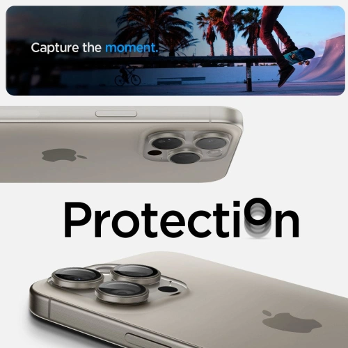 Kup Oslnění aparátu Spigen Optik.tr EZ Fit Camera Protector 2-pack iPhone 14 Pro / Pro Max / 15 Pro / Pro Max Přírodní titan - SPN3201 - {ean13} - Sklep Home Screen