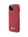 Kup Guess Caz GUHCP15SSMBSLM iPhone 15 magenta hardcase Silicon Script Metal Logo & Frame - GUE3022 - {ean13} - Sklep Home Screen