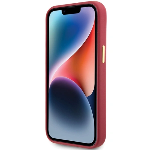 Kup Guess Caz GUHCP15SSMBSLM iPhone 15 magenta hardcase Silicon Script Metal Logo & Frame - GUE3022 - {ean13} - Sklep Home Screen