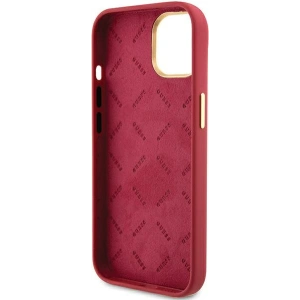 Etui Guess GUHCP15SSMBSLM iPhone 15 magenta hardcase Silicone Script Metal Logo & Frame