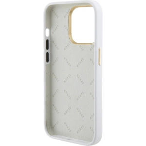Buy Guess GUHCP15XM4DGPH iPhone 15 Pro Max biały/white hardcase Silicone Logo Strass 4G - GUE3023 - {ean13} - Home Screen Store Europe