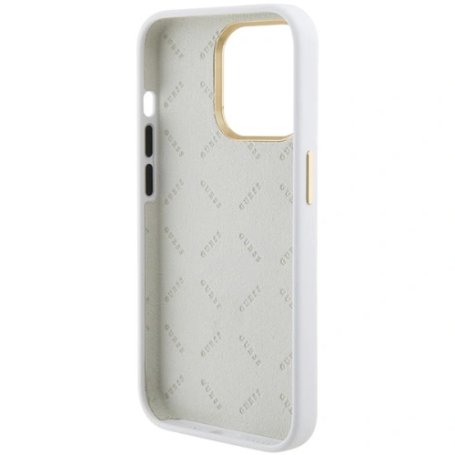 Kup Guess Carcasă GUHCP15XM4DGPH iPhone 15 Pro Max alb/alb hardcase Silicone Logo Strass 4G - GUE3023 - {ean13} - Sklep Home Screen