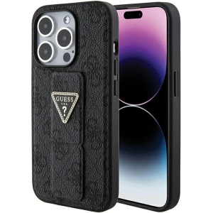 Kup Etui Guess GUHCP15XPGS4TDK iPhone 15 Pro Max černý/black hardcase Grip Stand 4G Triangle Strass - GUE3024 - {ean13} - Sklep Home Screen