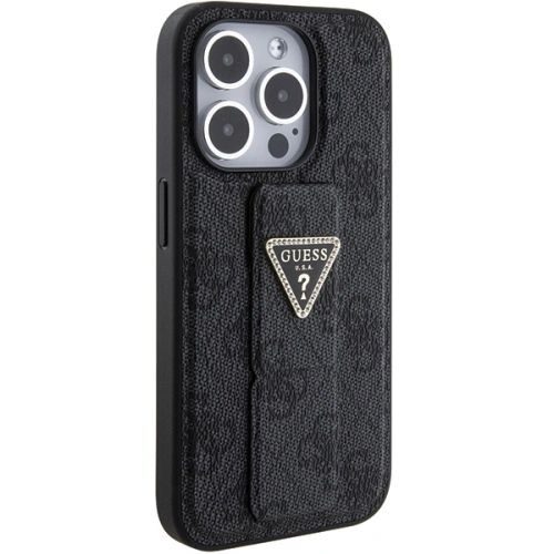 Buy Guess GUHCP15XPGS4TDK iPhone 15 Pro Max czarny/black hardcase Grip Stand 4G Triangle Strass - GUE3024 - {ean13} - Home Screen Store Europe