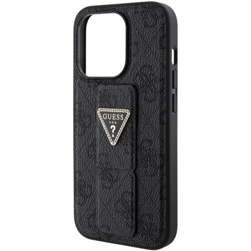 Buy Guess GUHCP15XPGS4TDK iPhone 15 Pro Max czarny/black hardcase Grip Stand 4G Triangle Strass - GUE3024 - {ean13} - Home Screen Store Europe