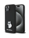Etui Karl Lagerfeld KLHCP15MSMHCNPK iPhone 15 Plus czarny/black Silicone Choupette Metal Pin