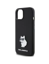 Buy Karl Lagerfeld KLHCP15MSMHCNPK iPhone 15 Plus czarny/black Silicone Choupette Metal Pin - KLD1796 - {ean13} - Home Screen Store Europe