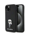 Etui Karl Lagerfeld KLHCP15MSMHKNPK iPhone 15 Plus fekete/szürke Szilikon Ikonik Metal Pin
