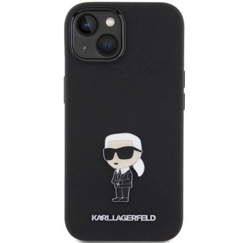 Kup Etui Karl Lagerfeld KLHCP15MSMHKNPK iPhone 15 Plus černý/black silikon Ikonik Metal Pin - KLD1798 - {ean13} - Sklep Home Screen