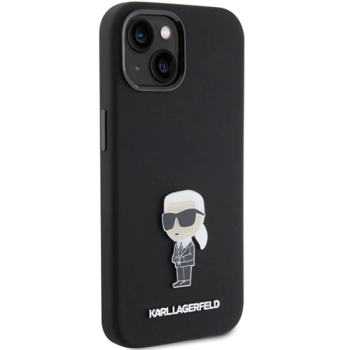 Kup Etui Karl Lagerfeld KLHCP15MSMHKNPK iPhone 15 Plus fekete/szürke Szilikon Ikonik Metal Pin - KLD1798 - {ean13} - Sklep Home Screen