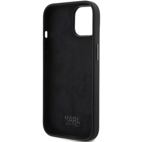 Kup Etui Karl Lagerfeld KLHCP15MSMHKNPK iPhone 15 Plus fekete/szürke Szilikon Ikonik Metal Pin - KLD1798 - {ean13} - Sklep Home Screen