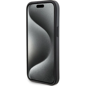 Etui Karl Lagerfeld KLHCP15SGSACHPK iPhone 15 czarny/black hardcase Gripstand Saffiano Choupette Pins