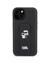 Kup Karl Lagerfeld Husă KLHCP15SGSAKCPK iPhone 15 negru/negru husă Gripstand Saffiano Etui Karl&Choupette Pins - KLD1800 - {ean13} - Sklep Home Screen