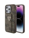 Guess GUHCP15XPGS4TDW iPhone 15 Pro Max brązowy/brown hardcase Grip Stand 4G Triangle Strass