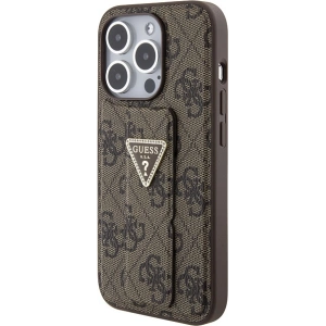 Kup Etui Guess GUHCP15XPGS4TDW iPhone 15 Pro Max brązowy/brown hardcase Grip Stand 4G Triangle Strass - GUE3025 - {ean13} - Sklep Home Screen