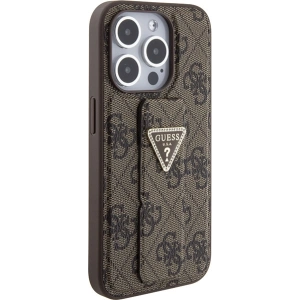Kup Etui Guess GUHCP15XPGS4TDW iPhone 15 Pro Max brązowy/brown hardcase Grip Stand 4G Triangle Strass - GUE3025 - {ean13} - Sklep Home Screen