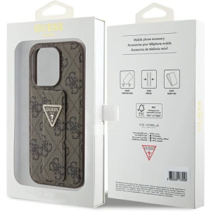 Kup Etui Guess GUHCP15XPGS4TDW iPhone 15 Pro Max brązowy/brown hardcase Grip Stand 4G Triangle Strass - GUE3025 - {ean13} - Sklep Home Screen